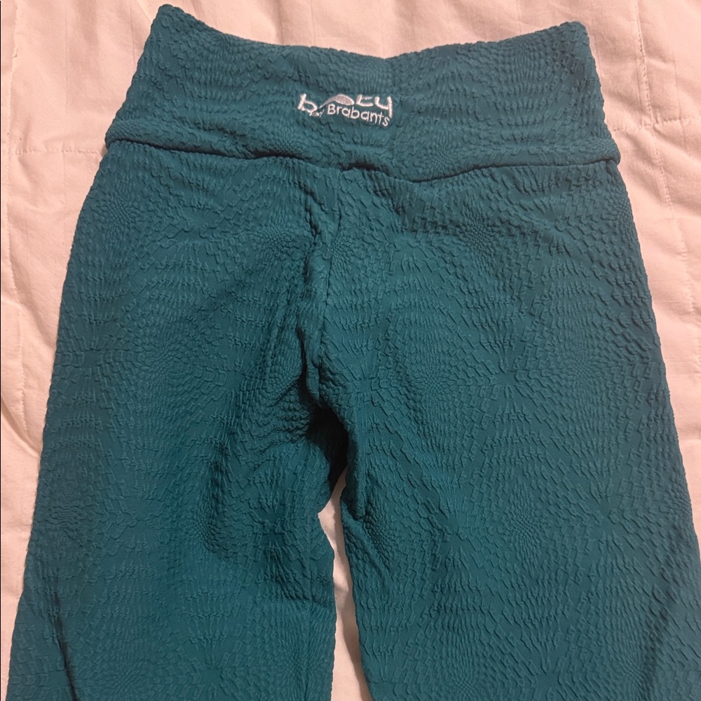 Booty by Brabants Teal Textured Leggings - Picture 6 of 7